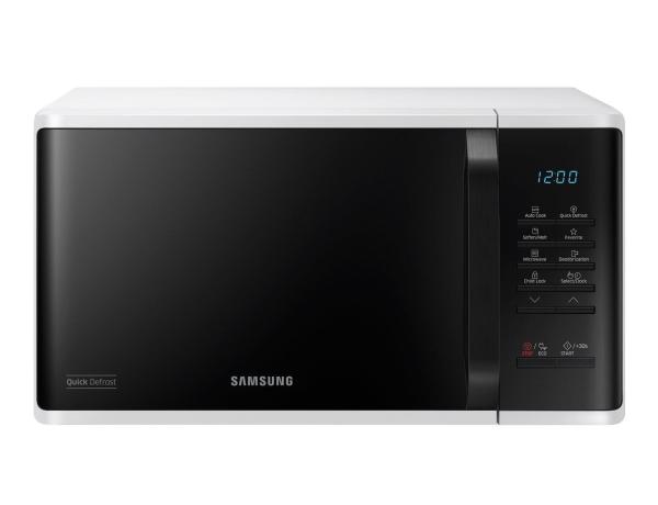 Samsung MS23K3513AW/ BA mikrovlnná trouba,  800 W,  23 l,  6 úrovní výkonu,  displej,  bílá /  černá