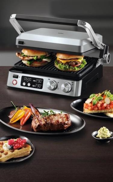 Braun Multigrill 7 CG7044 elektrický kontaktní gril,  2000 W,  odkapávací nádoba na tuk,  termostat,  mobilní aplikace6