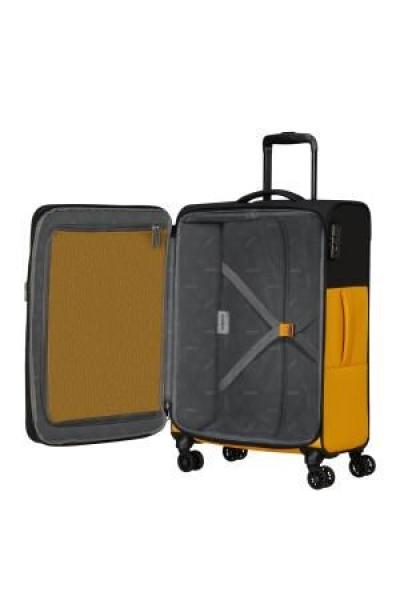 American Tourister Daring dash SPINNER M EXP TSA Black Yellow1