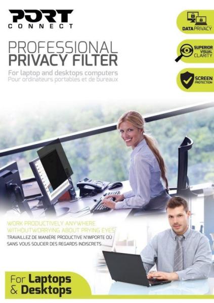 PORT bezpečnostní filtr PRIVACY 2D na displej 14&quot;&quot;, 16 9, černá3