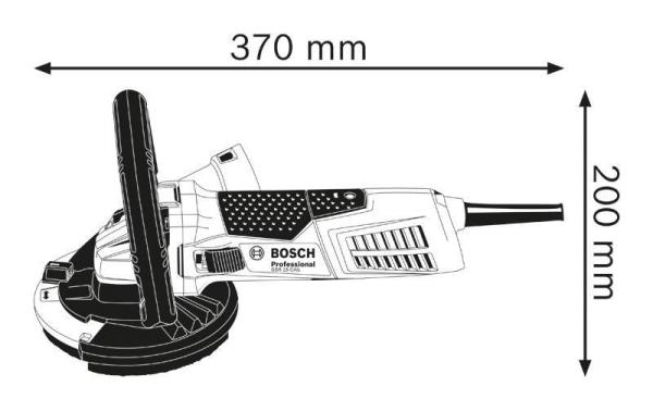 Bosch GBR 15 CAG bruska na beton, 1500 W, 9.300 ot min, kotouče 125 mm, závit M141