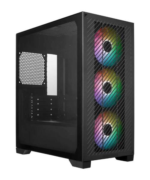 Cooler Master case Elite 301,  mini-ITX,  3x 120mm ARGB Fan,  bez zdroje,  černá