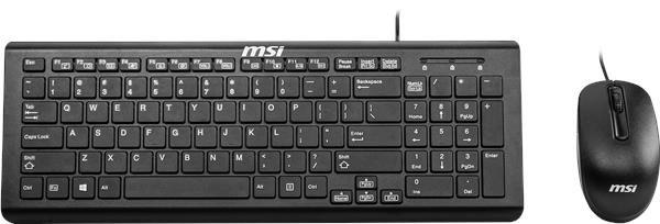 MSI set klávesnice a myši MS-A625,  drátová,  CZ/ SK lokalizace,  černá