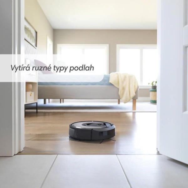 BAZAR - iRobot Roomba i8+ Combo (i8578) robotický vysavač s mopem,  mobilní aplikace,  navigace iAdapt 3.0 - použité4