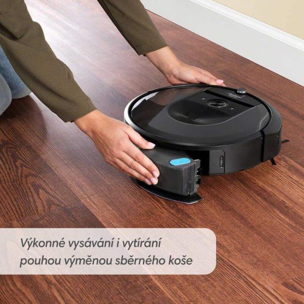 BAZAR - iRobot Roomba i8+ Combo (i8578) robotický vysavač s mopem,  mobilní aplikace,  navigace iAdapt 3.0 - použité6