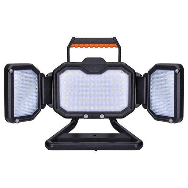 Solight LED reflektor 30W, přenosný, nabíjecí, 3000lm, oranžovo-černý