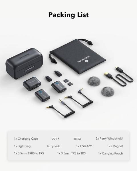 Saramonic Blink 500 B2+ (TX+TX+RX) 2 to 1 - 2, 4 GHz wirelss system16