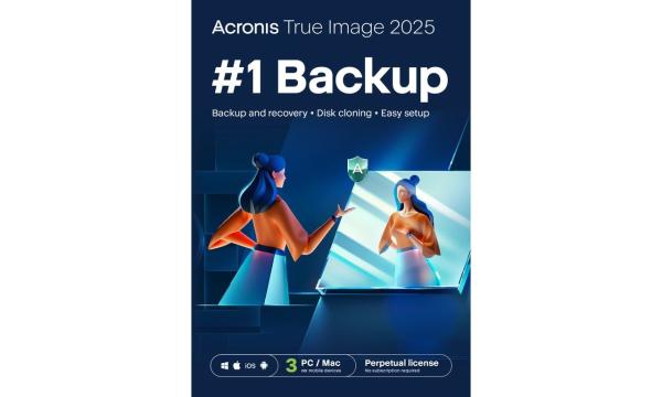 Acronis True Image 2025 - 3 Computer ESD, Perpetual