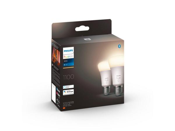 BAZAR PHILIPS Hue White 9.5W 1100 E27 2ks POŠKOZENÝ OBAL3