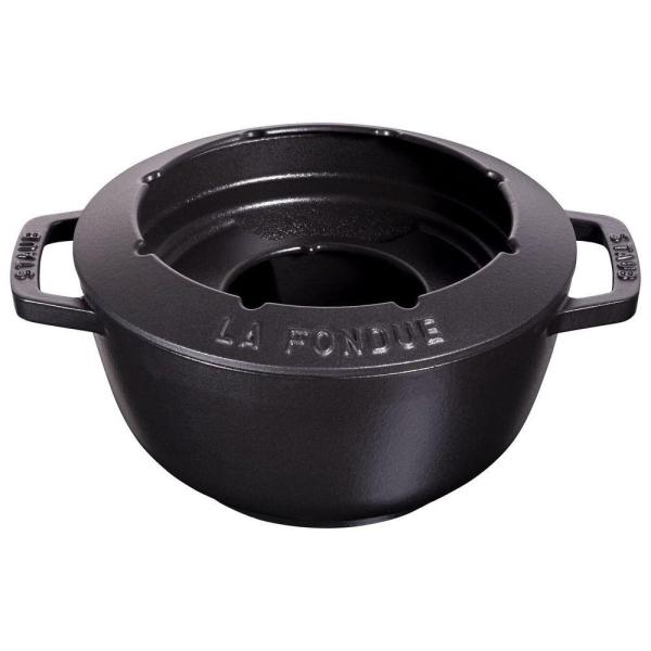 Staub sada na fondue, 20 cm, litinový, 2.36 l, až pro 6 lidí, pro všechny zdroje tepla, černá4