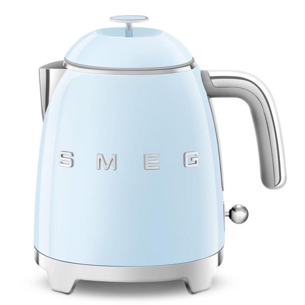 Smeg KLF05PBEU mini rychlovarná konvice, 0, 8 l  3 šálky, 1400 W, styl 50. let, pastelově modrá