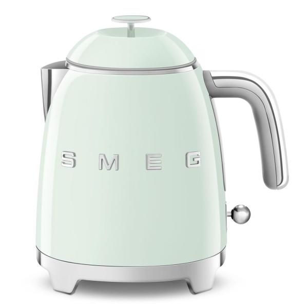 Smeg KLF05PGEU mini rychlovarná konvice, 0, 8 l  3 šálky, 1400 W, styl 50. let, pastelově zelená