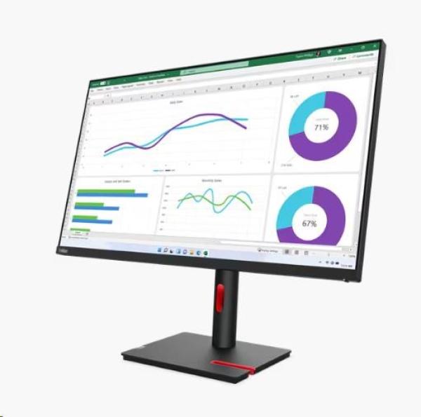 LENOVO LCD ThinkVision T32h-30- 31.5", IPS, 16:9, 2560x1440, 6ms, 60Hz, 350 cd/ m2, 1000:1, PIVOT, VESA, HDMI, DP, 3Y1