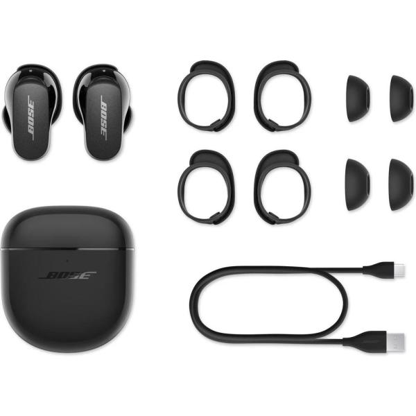 Bose QuietComfort Earbuds II sluchátka,  True Wireless,  Bluetooth,  USB-C,  IPX4,  špuntová,  černá3