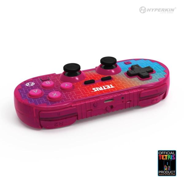 Hyperkin Pixel Art Wireless Bluetooth Controller Official Tetris® Ed. Switch® PC Mac® Android®(Hyper Gradient)0