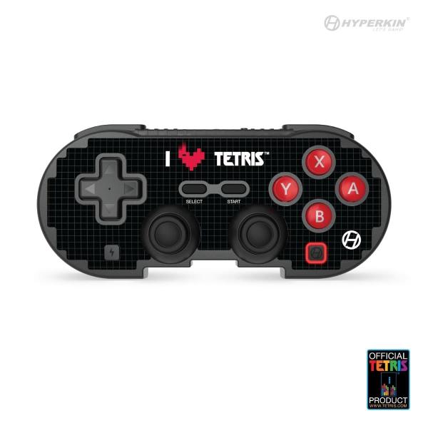 Hyperkin Pixel Art Wireless Bluetooth Controller Official Tetris® Ed. Switch® PC Mac® Android®(Heart Drop)