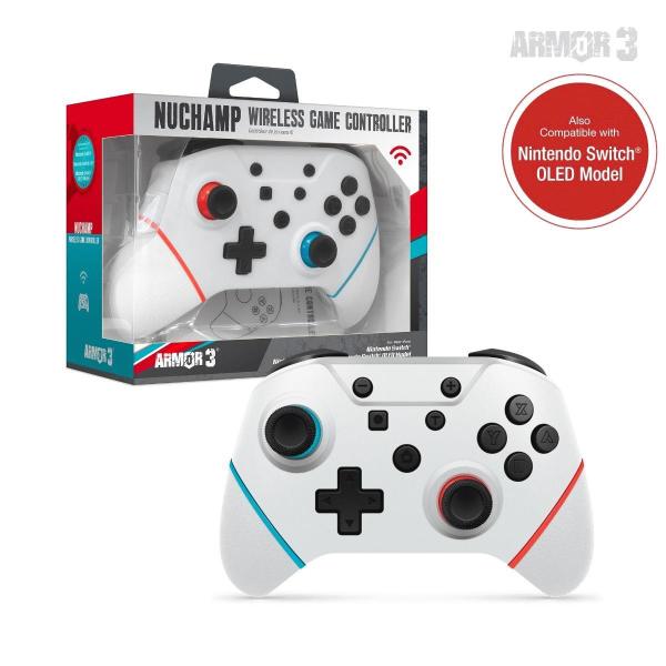 Armor3 NuChamp Wireless Controller for Nintendo Switch (White)