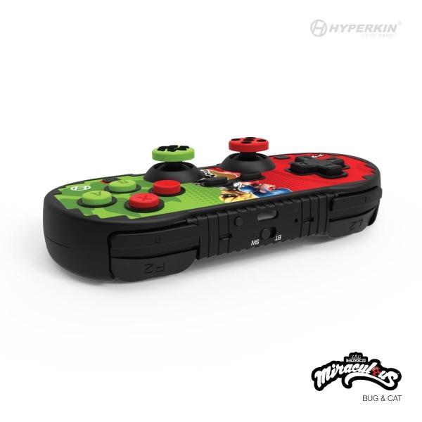 Hyperkin Pixel Art Bluetooth Controller Official ZagToons Edition for N. Switch® PC Mac® Android® (Bug & Cat)0