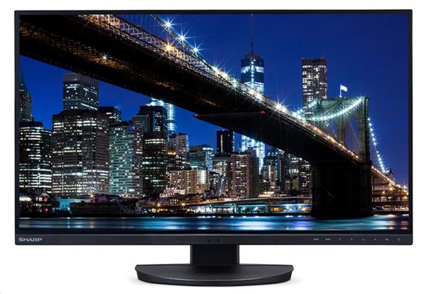 Sharp MT 27" MultiSync EA272Q,  IPS TFT,  2560x1440,  350nit,  1000:1,  6ms,  DP,  HDMI,  USB-C,  USB,  DVI-D,  Černý2