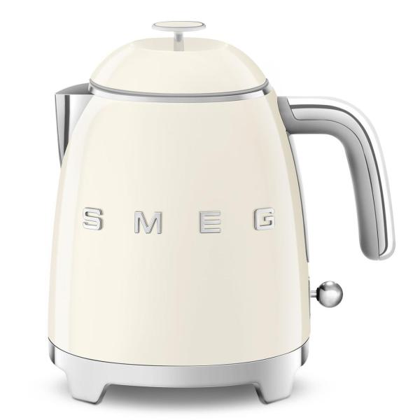 Smeg KLF05CREU mini rychlovarná konvice, 0, 8 l  3 šálky, 1400 W, styl 50. let, krémová