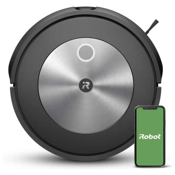 iRobot Roomba Combo j5 robotický vysavač s mopem,  vSLAM navigace,  AeroForce filtr,  aplikace iRobot Home,  černá