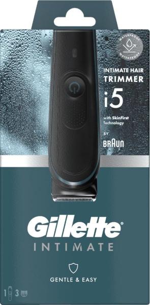 Gillette Intimate Trimmer i5 zastřihávač chlooupků,  voděodolný,  bezdrátový,  šetrný k intimní pokožce1