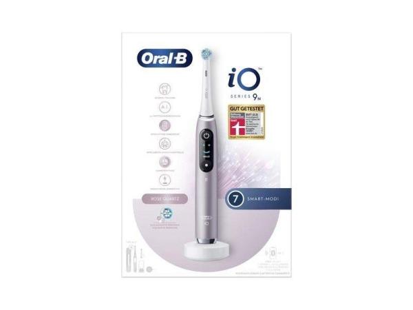 Oral-B iO Series 9N elektrický zubní kartáček,  OLED displej,  časovač,  7 režimů,  AI,  3D,  3D model čištění,  Rose Quartz1