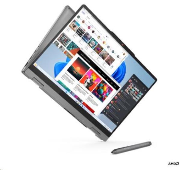 LENOVO NTB IdeaPad 5 2-in-1 14AHP9 - Ryzen 5 8645HS, 14" WUXGA OLED Touch, 16GB, 1TSSD, HDMI, Radeon 760M, BezOS, 2Y CC3