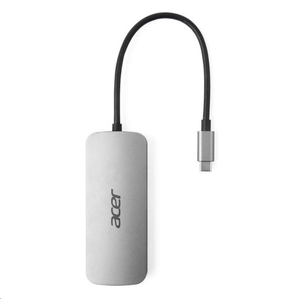 ACER Dokovací stanice 7IN1 TYPE C DONGLE: 1x HDMI, 1x DP, 1x USB-C,2x USB3.2, 1x RJ-45,1x 3.5mm audio port4