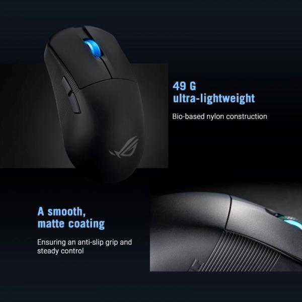 ASUS Herní myš ROG Harpe Ace Mini,  Bezdrátová BT,  RF 2.4GHz,  černá13