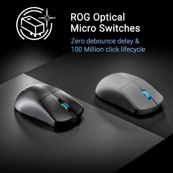 ASUS Herní myš ROG Harpe Ace Mini,  Bezdrátová BT,  RF 2.4GHz,  černá14