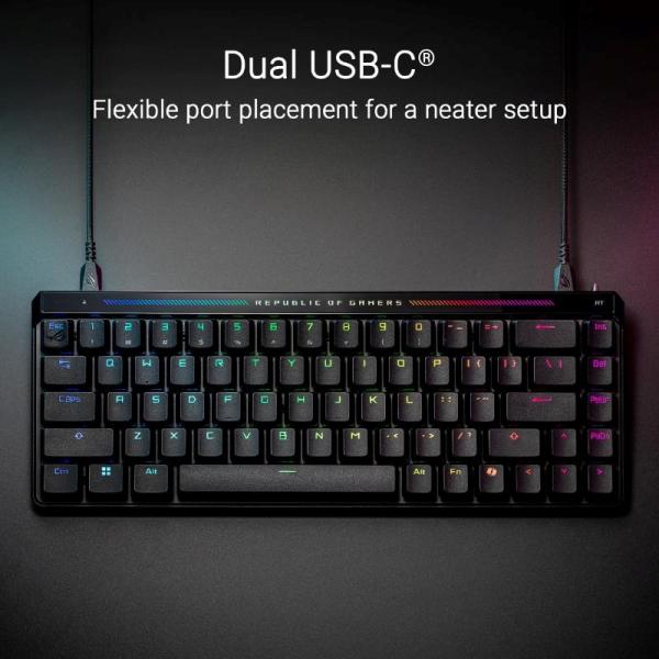 ASUS Klávesnice ROG FALCHION ACE HFX,  Mechanická,  Magnetický switch,  USB,  US,  černá6