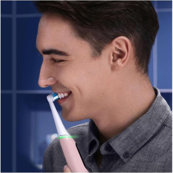 Oral-B iO Series 6N elektrický zubní kartáček, časovač, tlakový senzor, aplikace Oral-B, Pink Sand6