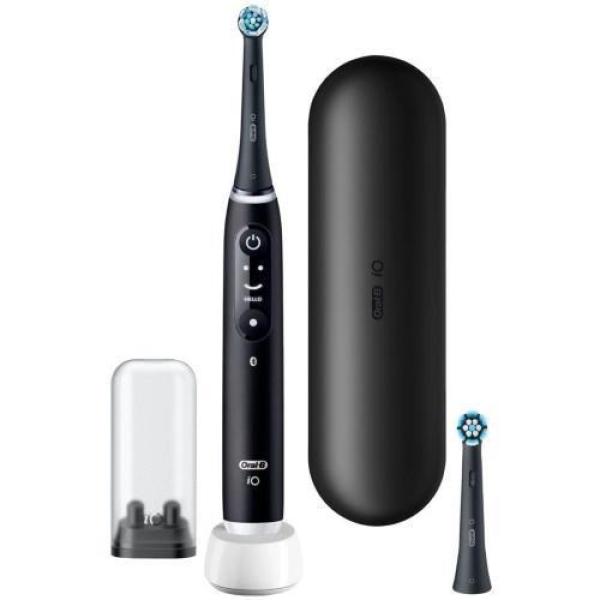 Oral-B iO Series 6N elektrický zubní kartáček,  časovač,  tlakový senzor,  aplikace Oral-B,  Black Lava