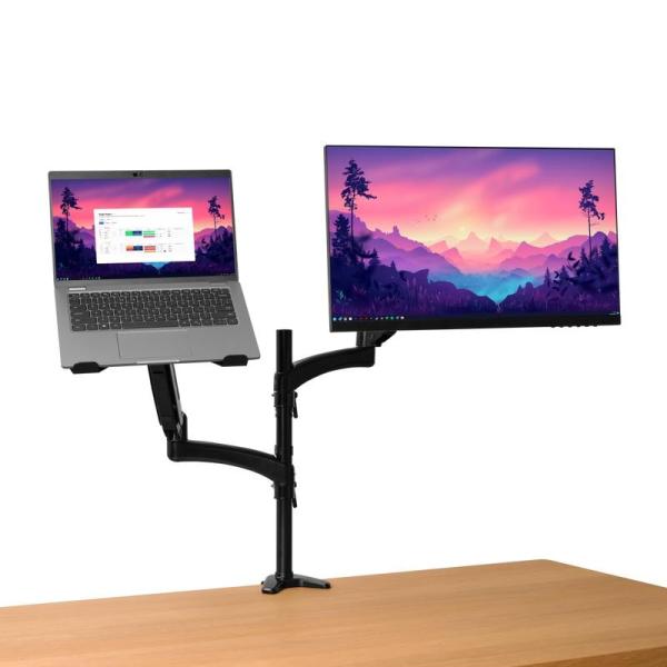 TRUST Držák na monitor a notebook Mara,  Monitor až 32",  Notebook až 17",  černá2