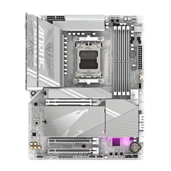 GIGABYTE MB Sc AM5 X870 A ELITE WF7 ICE, AMD X870, 4xDDR5, 2xHDMI, 2xThunderbolt, WiFi1