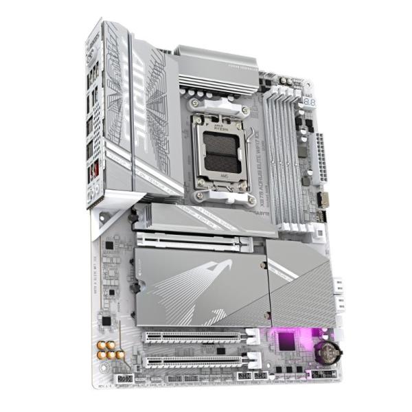 GIGABYTE MB Sc AM5 X870 A ELITE WF7 ICE, AMD X870, 4xDDR5, 2xHDMI, 2xThunderbolt, WiFi2