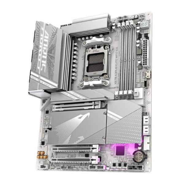 GIGABYTE MB Sc AM5 X870 A ELITE WF7 ICE, AMD X870, 4xDDR5, 2xHDMI, 2xThunderbolt, WiFi3