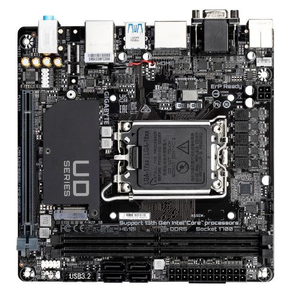 GIGABYTE MB Sc LGA1700 H610I,  Intel H610,  2xDDR5,  2xDP,  1xHDMI,  1xVGA,  Mini-ITX3