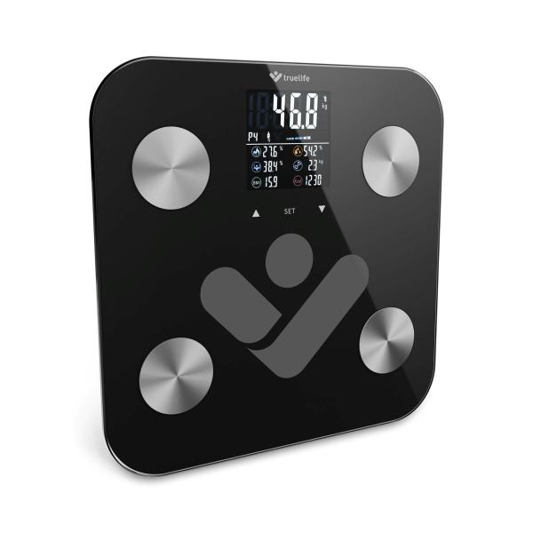 TrueLife FitScale W6 BT - Bioelektrická impedanční bluetooth váha - černá9