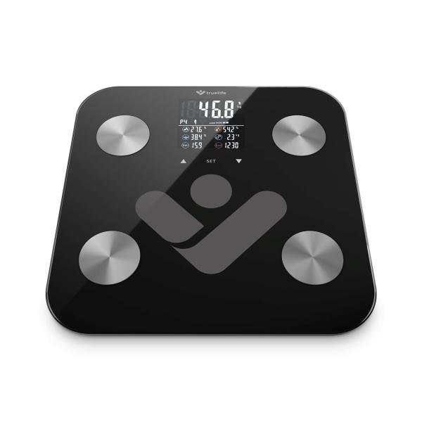 TrueLife FitScale W6 BT - Bioelektrická impedanční bluetooth váha - černá12