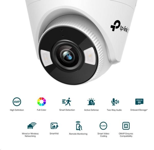 TP-Link VIGI C450(2.8mm), 5MP, Turret, PoE, IR 30m, Micro SD card1