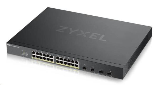 Zyxel XGS1930-28HP 28-portový inteligentný spravovaný PoE prepínač, 24x gigabitový RJ45, 4x 10GbE SFP+, rozpočet PoE 37