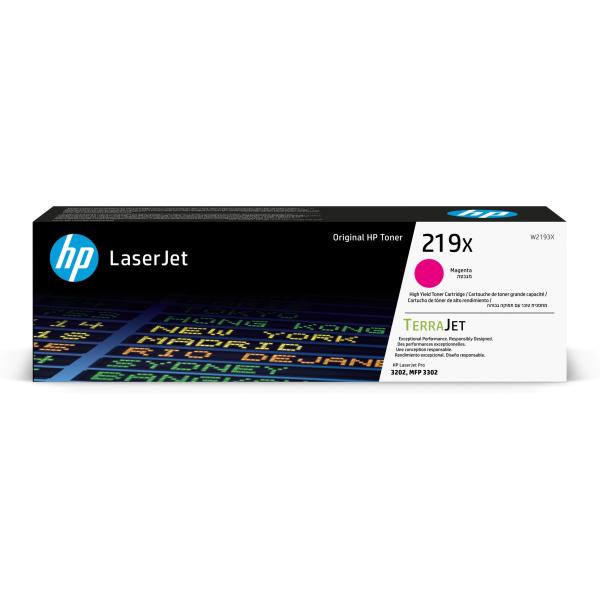 BAZAR - HP 219X High Yield Magenta Original LaserJet Toner Cartridge (2, 500 pages) - Poškozený obal (Komplet)