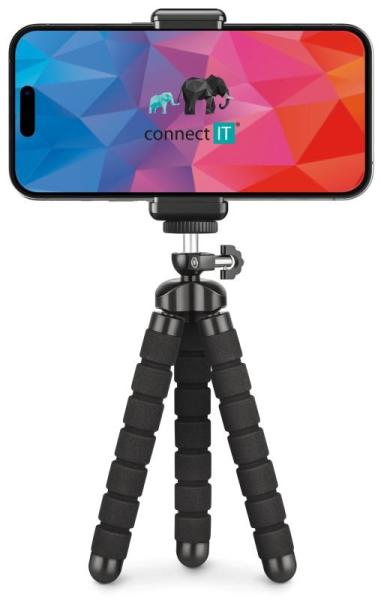 CONNECT IT Stativ na telefon MiniTripod, černá0
