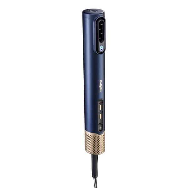 BaByliss AS6550E Air Wand fén na vlasy,  1600 W,  Ionizace,  3 rychlosti,  4 teploty,  modrá a zlatá1