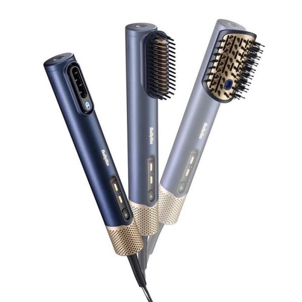 BaByliss AS6550E Air Wand fén na vlasy,  1600 W,  Ionizace,  3 rychlosti,  4 teploty,  modrá a zlatá2