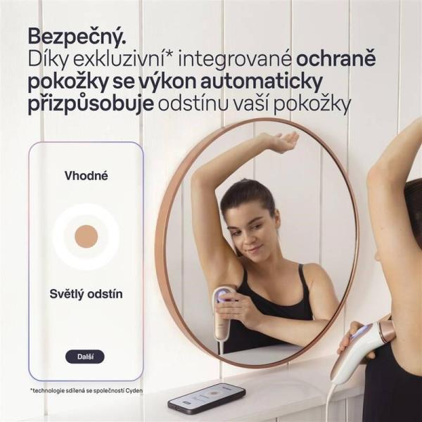 Braun Skin i·expert PL7253 IPL epilátor,  2 režimy,  nástavce,  UV filtr,  obličej,  intimní partie,  tělo4