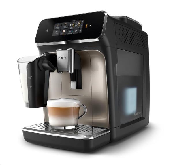 Philips Series 2300 LatteGo automatický kávovar,  1500 W,  15 bar,  vestavěný mlýnek,  mléčný systém