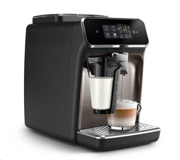 Philips Series 2300 LatteGo automatický kávovar,  1500 W,  15 bar,  vestavěný mlýnek,  mléčný systém2